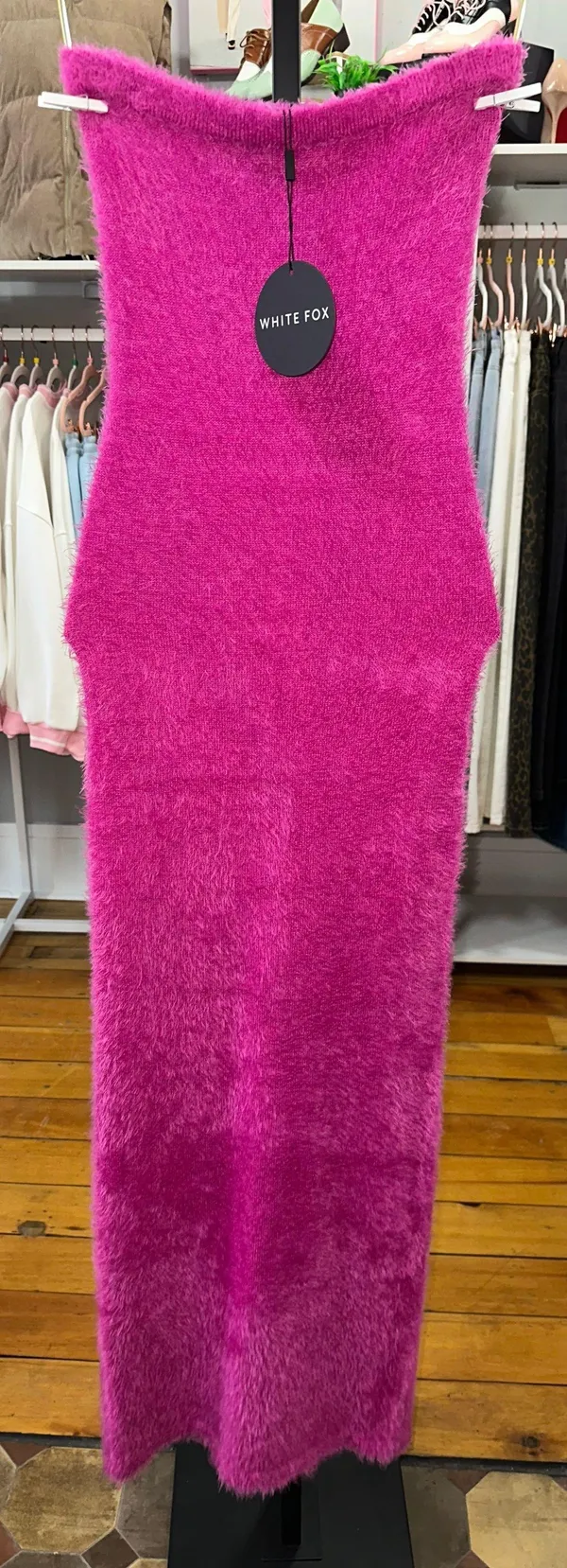 White Fox Strapless Maxi Dress - Image 2