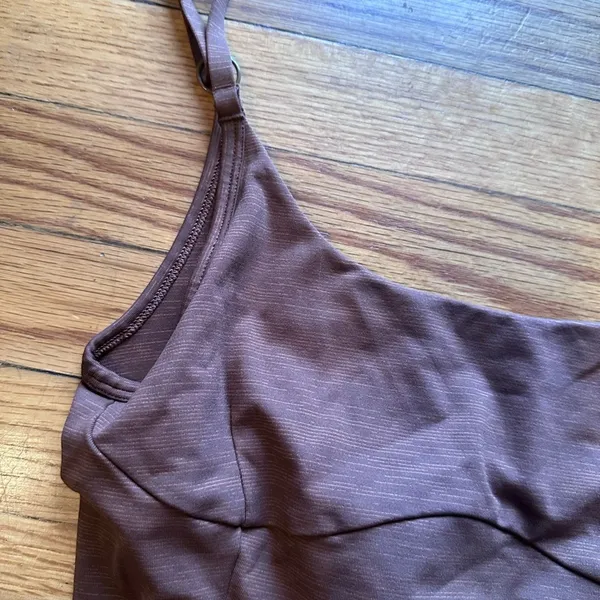 Outdoor Voices Move Free Leotard Bodysuit Cocoa Size S - Image 3
