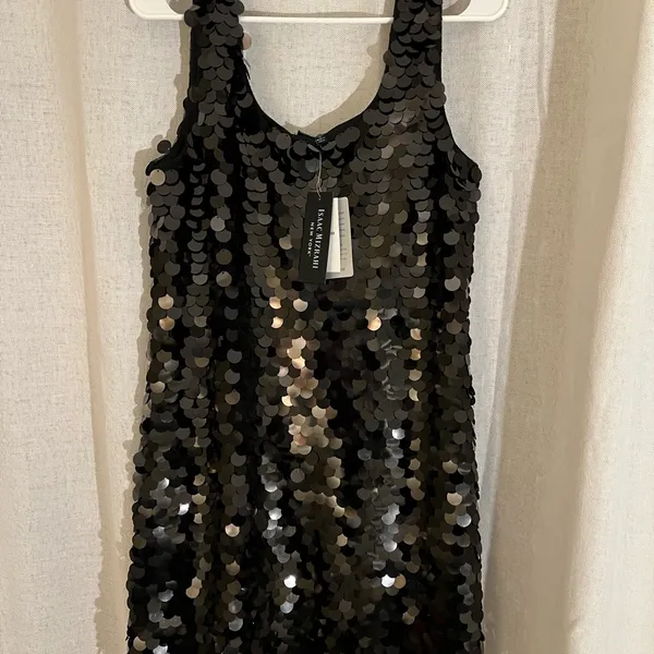 Isaac Mizrahi Black Sequin Mini Dress - Image 4