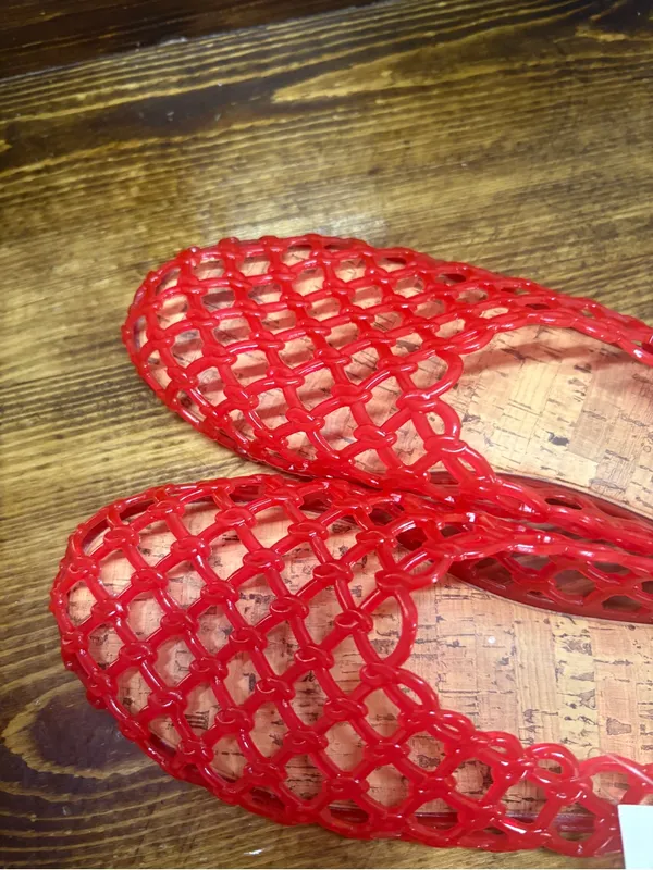 No boundaries red jelly flats size 10 - Image 3