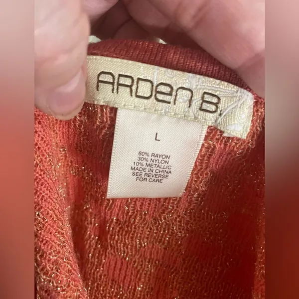Arden B Metallic Knit Cutout Back Bodycon Mini Dress Size L - Image 7