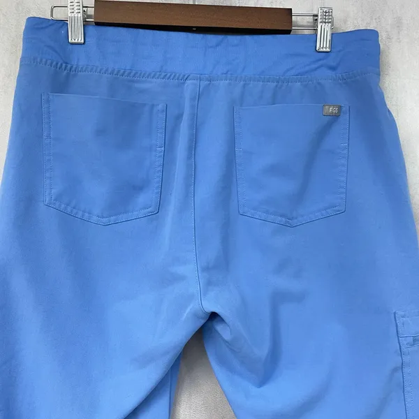 FIGS Zamora Jogger Scrub‎ Pants Women Medium Blue Stretch Minimal Healthcare - Image 5