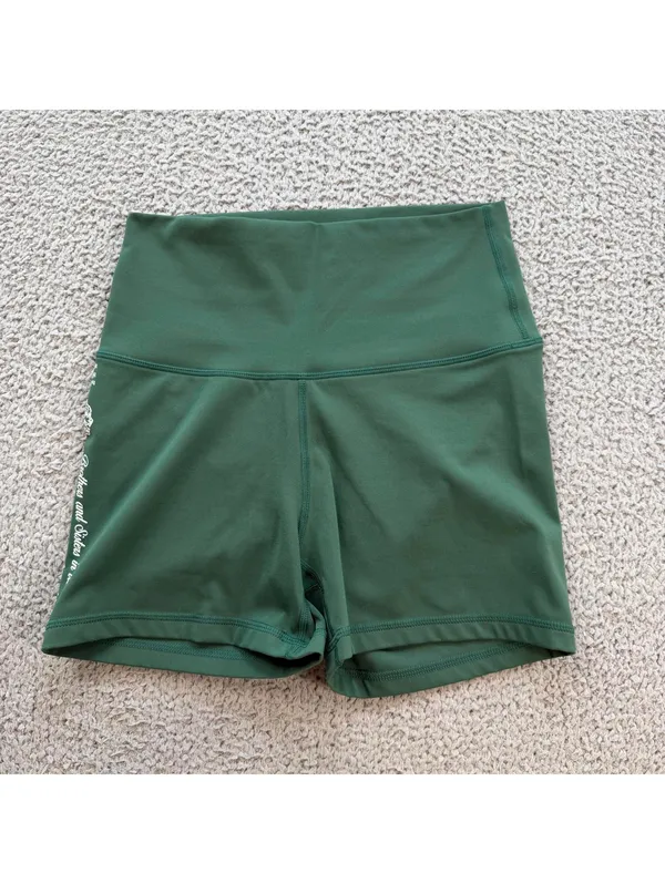 Darc Sport Wolves Womens Shorts SHE 125 of 500 Green S Scrunch Bodybuilding Gym - Image 2