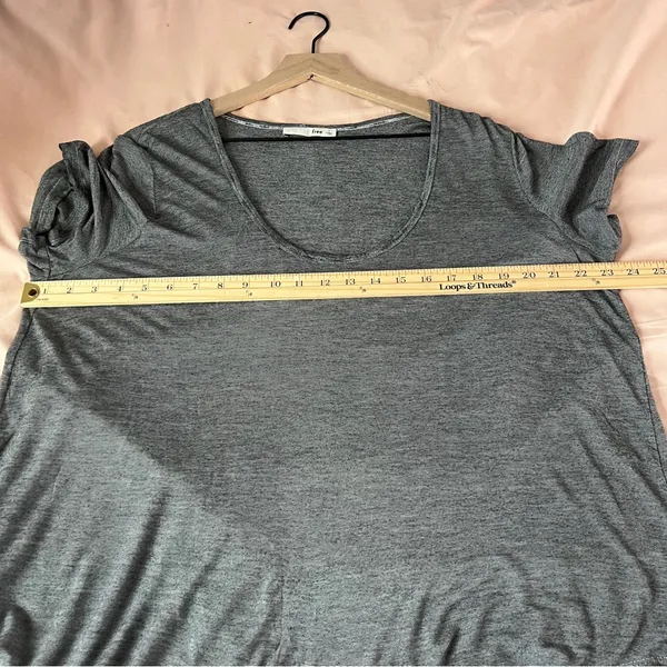 Wilfred Free Thin Stripes Gray Scoop Neck Relaxed Fit Short Sleeve Tee Size‎ L - Image 13