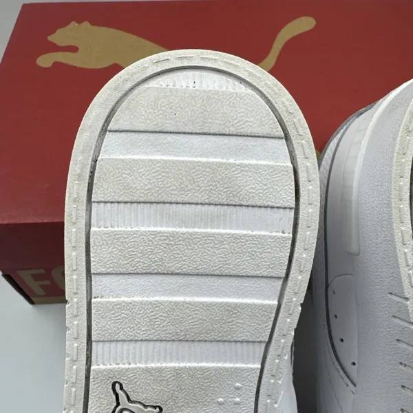 PUMA Court Sneaker, White, Women's Casual Low Top Leather Shoes Size 6.5 - Image 15
