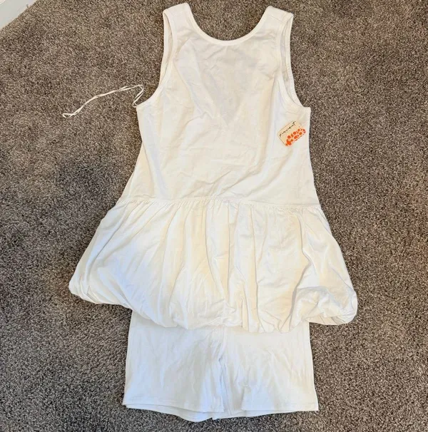 NWT Free People Movement Hot Shot Bubble Set in white women's small relaxed fit - Image 8