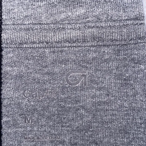 GAP Fit Gray Hoodie Sweatshirt Size Medium - Image 3