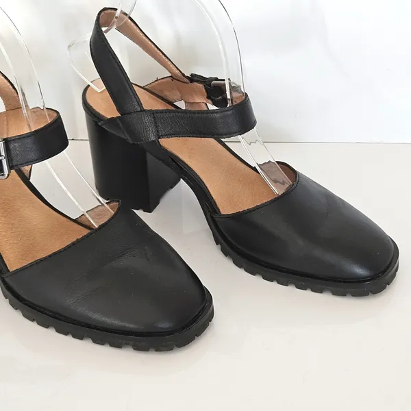 Madewell The Claudie Heeled Lugsole Mary Jane in Leather Size 8 - Image 3