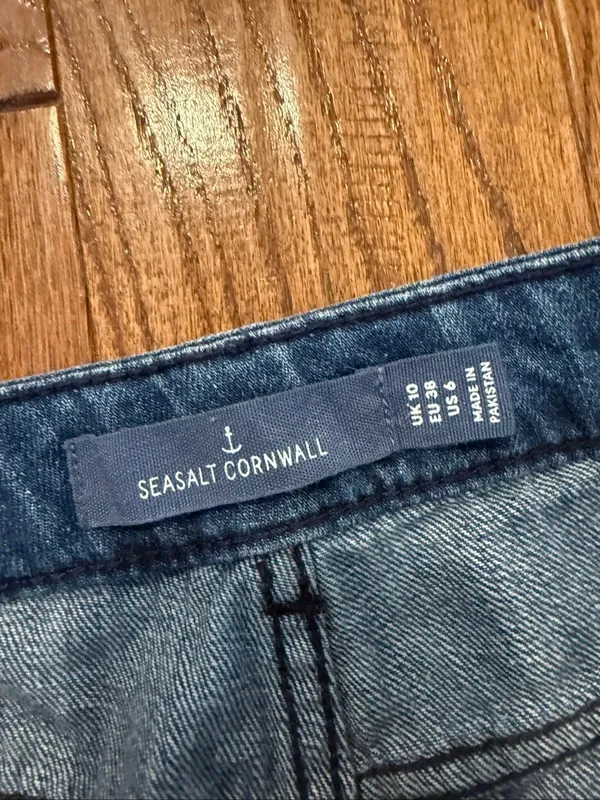 SeaSalt Cornwall Barnes wide leg crop jeans size 6 - Image 4