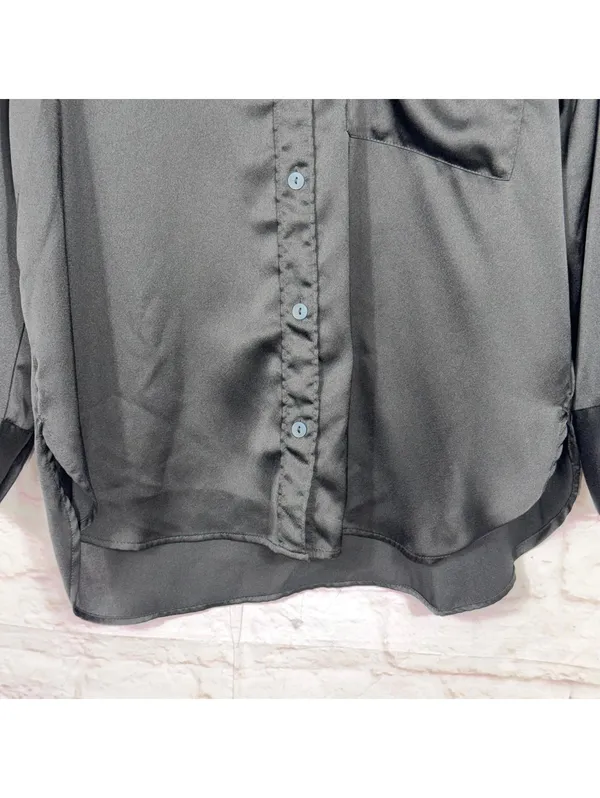 Abercrombie & Fitch Black Oversized Shirt - Size S - Image 3