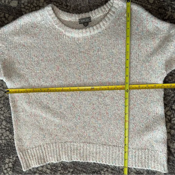 Point Sur Women’s Size XS Cream Multi Speckle Confetti Crewneck Sweater - Image 6