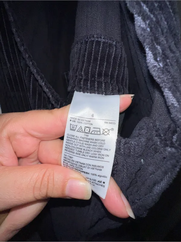 Old Navy Black Corduroy Women's Overalls - Image 3