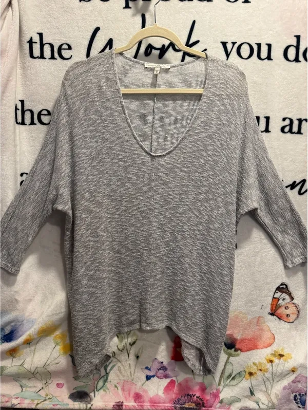 Express marled knit tunic sweater size M - Image 4