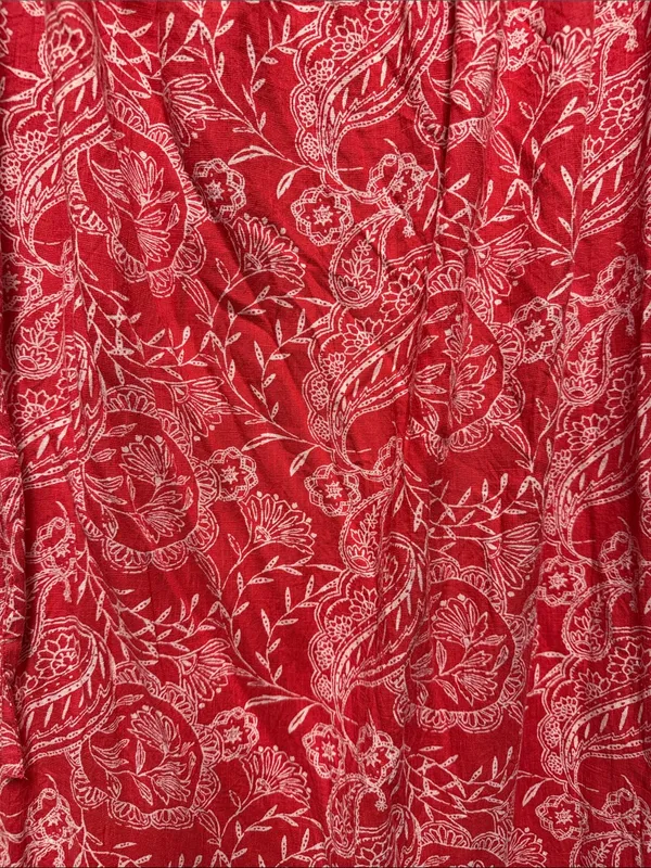 Universal Threads Paisley Tie Skirt XL Red - Image 4