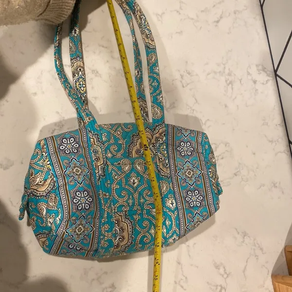 Vera Bradley Totally Turq Rectangular Shoulder bag Y2K bohemian retired pattern - Image 10