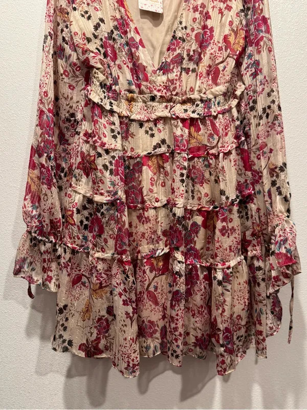 Free People Closer To The Heart Floral Mini Dress L NWT - Image 6