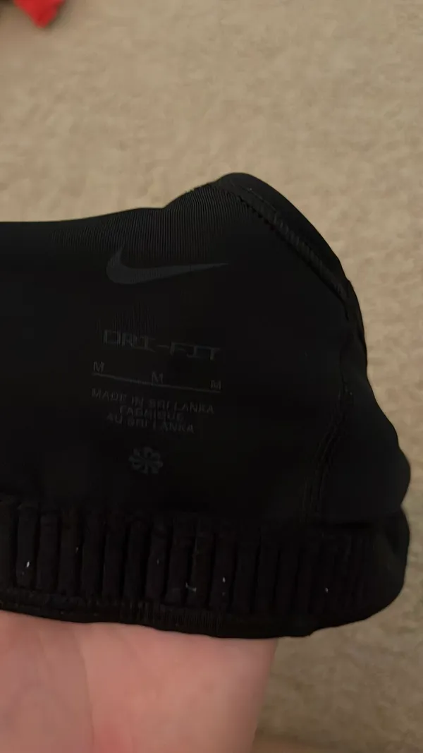 Black Nike Dri-Fit Racerback Sports Bra Medium - Image 4