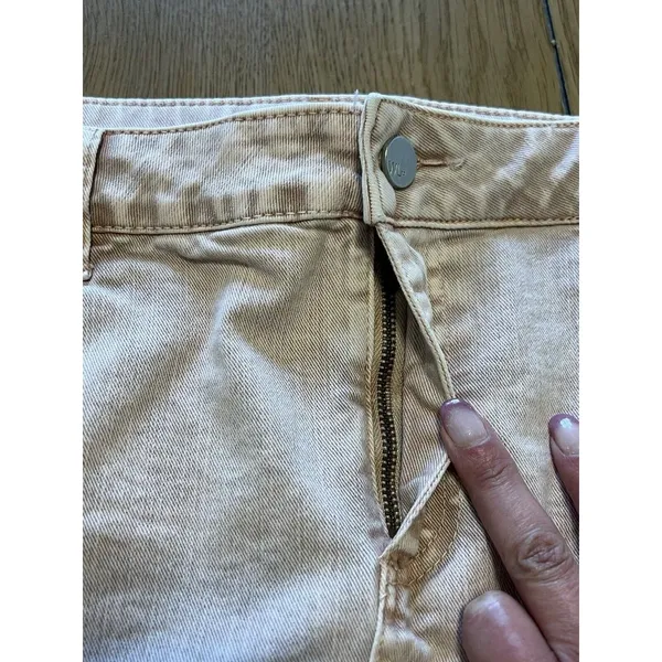Wash Lab Denim Pink Mini Jean Skirt Size 32 Frayed Hem Party Sexy Casual Raw Hem - Image 8