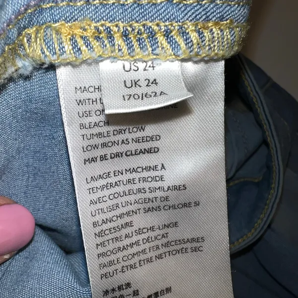Free People Just Float On Super Flare Mid Rise Jeans Sea Mist Light Wash Size 24 - Image 9