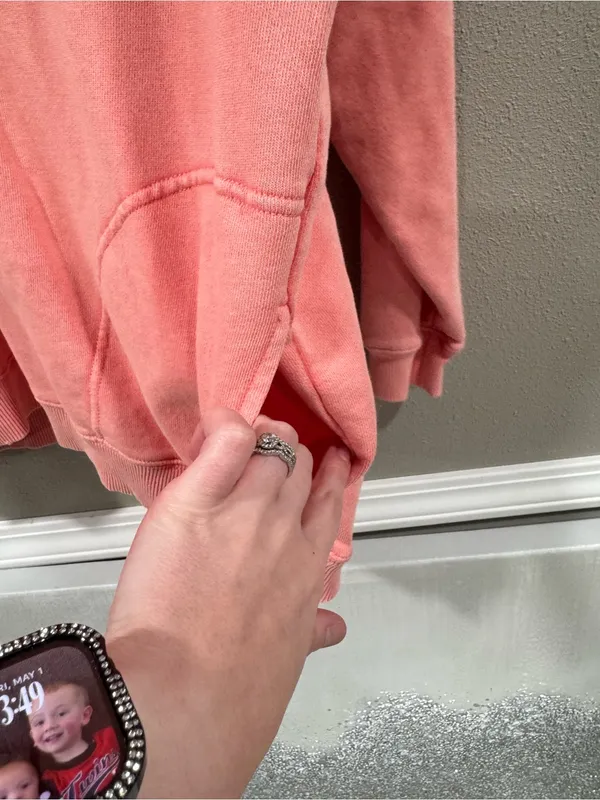 Aerie Happy Henley Everyday Polo Oversized Sweatshirt - Image 2