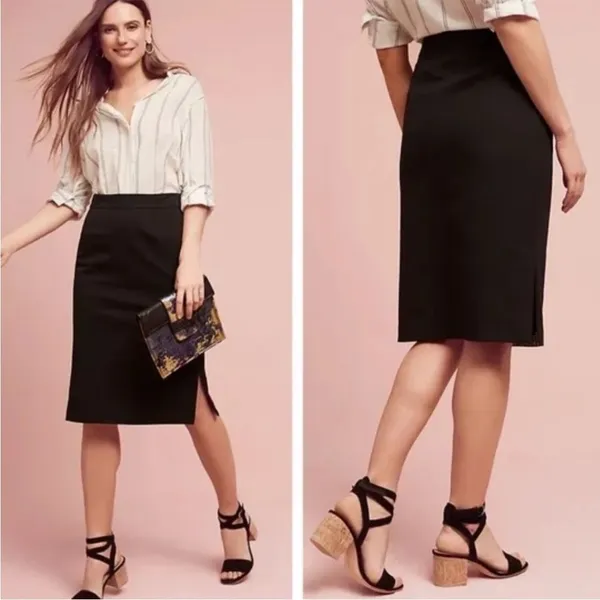 By Anthropologie the essential pencil‎ skirt 4 - Image 2