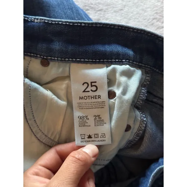 MOTHER Women's The Dutchie Jeans‎ Blue Denim size 25 - Image 5