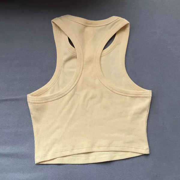 Alo Yoga Aspire Tank Warm Butter/White XS - Image 7
