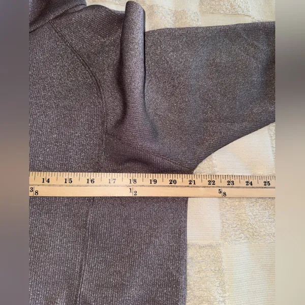 Spanx‎ AirEssentials Shine Half Zip Smoke Silver Womens Size Medium NWOT - Image 2