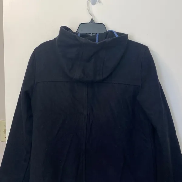 Old navy black or dark  blue wool short coat - Image 3