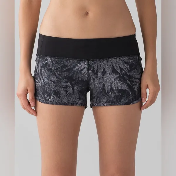 Lululemon Vintage Speed Short 2.5" - Kindred Spirit Black Multi/Black - 6 - Image 2