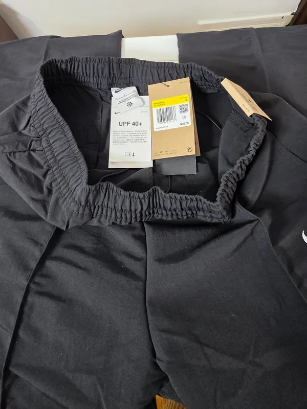 Nike Trend Woven Mid Rise Full Length Pants Women's - Black - Size S -FQ3588-010 - Image 9