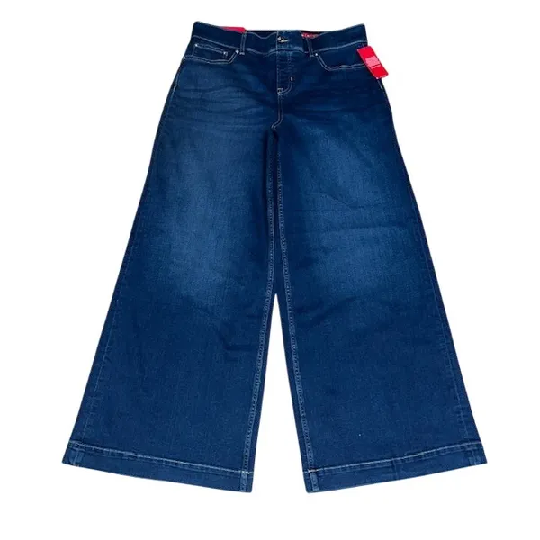 Spanx SPANXshape EveryWear Wide Leg Jeans Pull On Pacific Wash XLP XL Petite‎ - Image 4