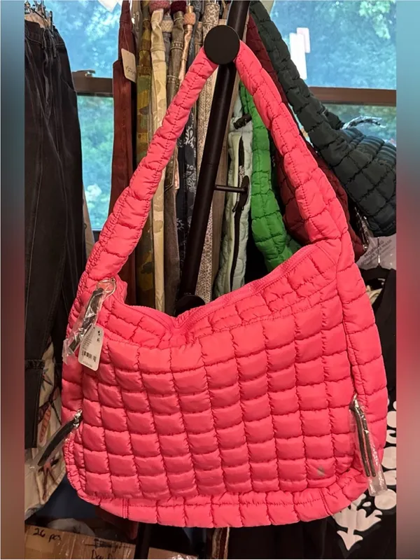 NWT Free People FP Movement Quilted Carryall Bag - bubblegum pink - One Size - Image 9