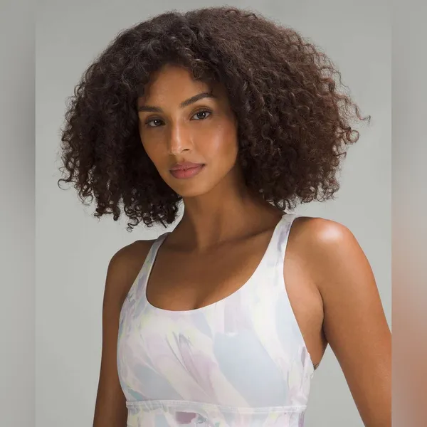 Lululemon Printed Energy Longline Sports Bra Medium Support - Image 2