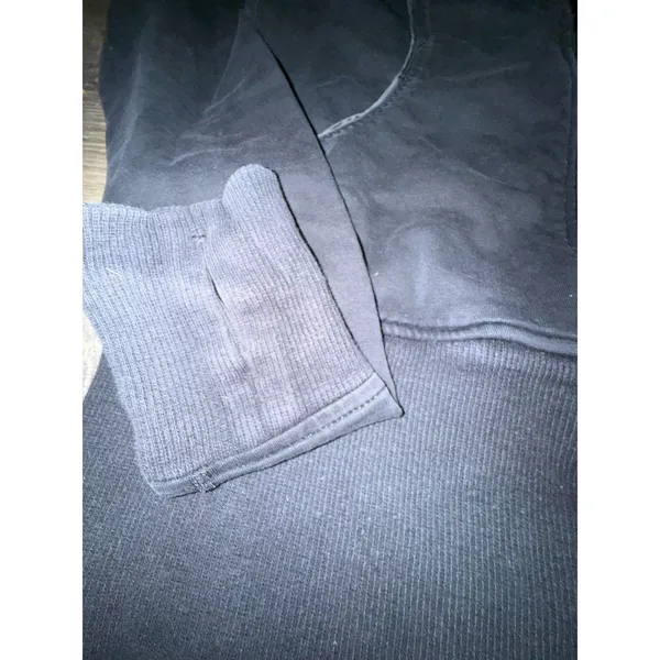 Vtg Lululemon Scuba Hoodie Women’s 6-8 Black Full Zip Yoga Jacket Thumb Holes - Image 5