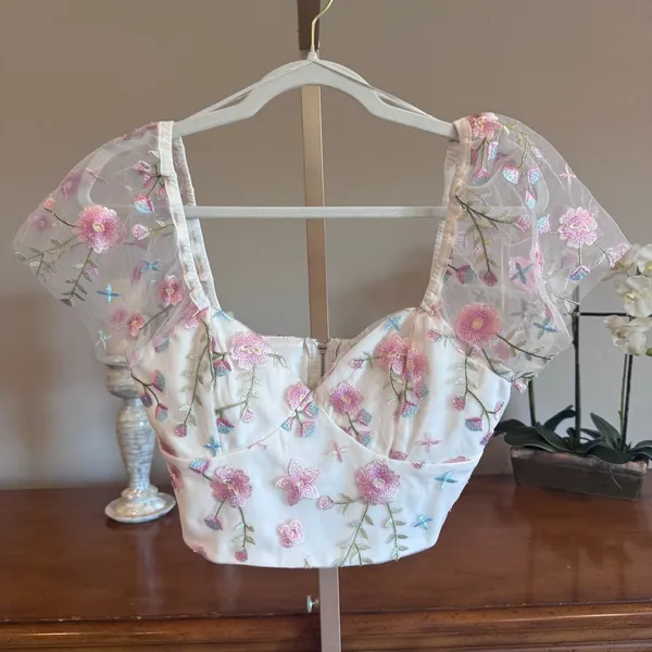 Altar’d State Ambrose Floral Embroidered Top & Skirt Set NWT Small - Image 8