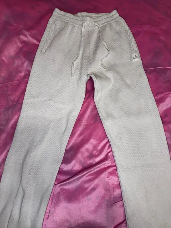 Alo Elevate Ribbed Straight Leg Pant - Image 3