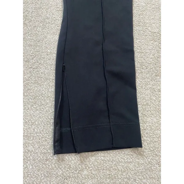 Anthropologie Dress Pants Black Knit Straight Leg Stretch Pull-On Women's XL 26" - Image 13