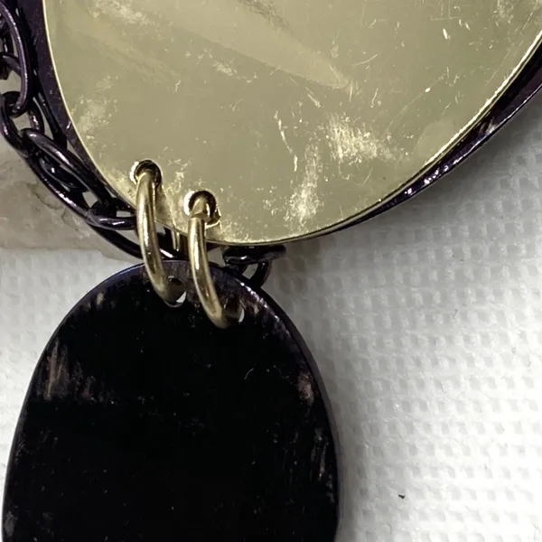 Vintage 1990s Bill Blass Copper Chain Necklace Pendant Adjustable 17'' - 20''‎ - Image 5