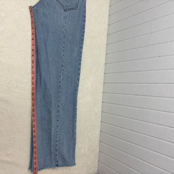 Abercrombie & Fitch High Rise The 90s Light Blue Jeans Curve love‎ Size 27 /4R - Image 9