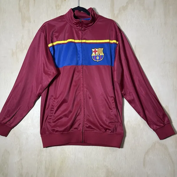 FC‎ Barcelona Officially Licensed Zipper Soccer Jacket Size Large - Image 2