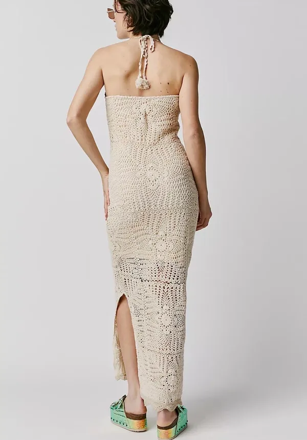 NWT Free People Dahlia Crochet Maxi Dress In Cream Size: S - Image 2