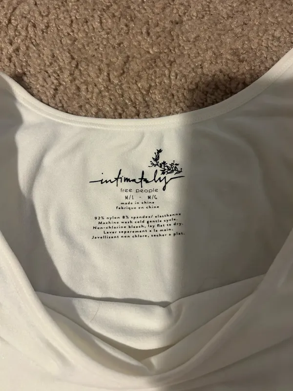 Free people intimately white baby tee - Image 2