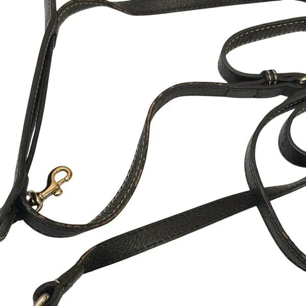 Vintage Black Dooney and Bourke 1975 Pebble Leather Crossbody - Image 2