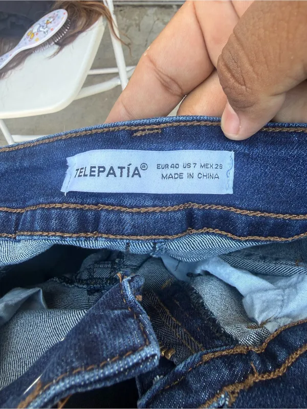 Women’s Telepatia mid rise dark wash flare bootcut jeans y2k size 7/28 - Image 5