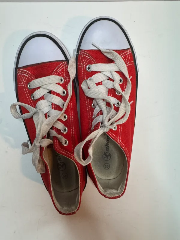 Red Sneakers Size EU35 /US 5 - Image 3
