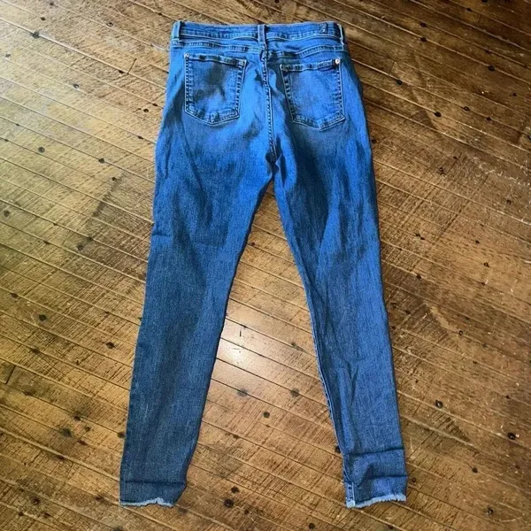 7 For All Mankind distressed high waist skinny ankle size 28 jeans - Image 3