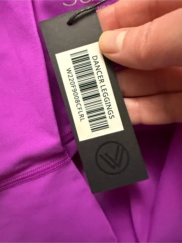 Savvi Fit Dancer Leggings Fuchsia Colorful Athleisure Yoga Walk Womens NWT Large - Image 10