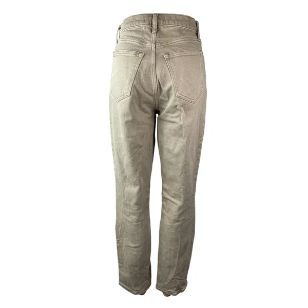 Abercrombie & Fitch Women's Khaki Ultra High Rise Straight Denim Jeans Pants 2 - Image 4