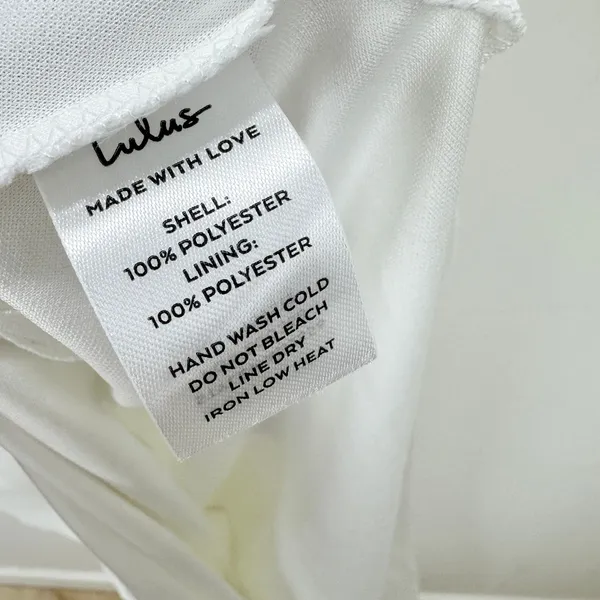 Lulus Simply Delightful White Tie Back Flutter Sleeve Maxi Dress Chiffon XL NWT - Image 8